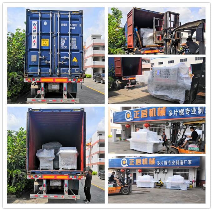 2019年6月發(fā)往印尼--ZQ400原木多片鋸、ZQ200型方木多片鋸、