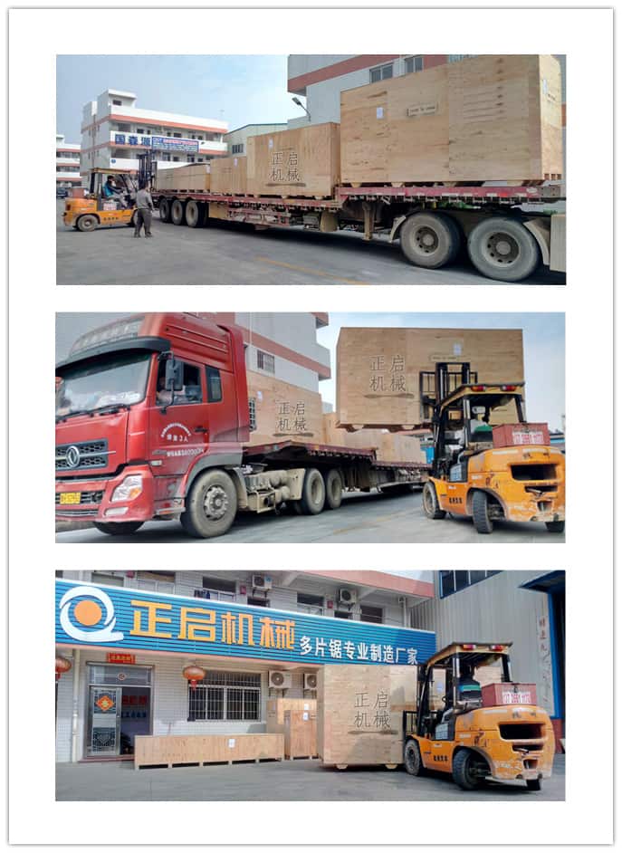 2018年1月發往非洲肯尼亞全自動多片鋸生產線