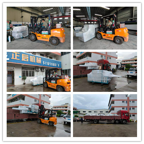 2021年7月19日發往云南紅河州--ZQ300型原木多片鋸、ZQ150型圓木多片鋸、ZQ60小型多片鋸、原木自動出料架