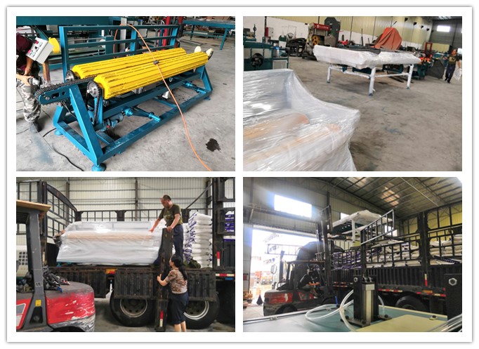 2018年6月發往浙江東陽市--翻料架、進料架、出料架