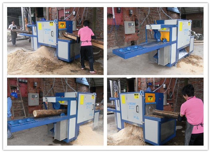 廣東梅州平遠石正鎮-原木多片鋸工作圖